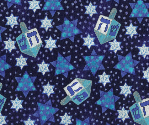 Jewish paper Hanukkah: Stars, for Fabric nite Nite &  Dreidels craft