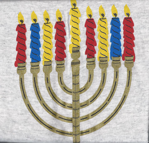 Star of David Candelabra Stara of David and Menorah candelabra